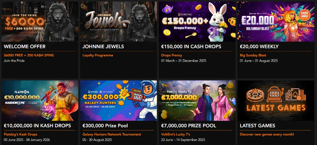 Johnny Kash Casino Promotions